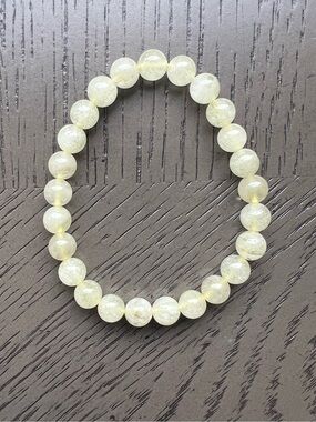 Libyan Desert Glass bracelet 7mm SIZE 6.5’